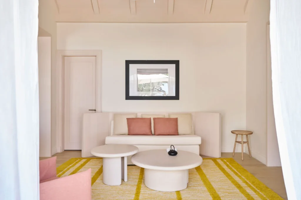 Bright living area in an Ocean Villa by The Lux* Collective